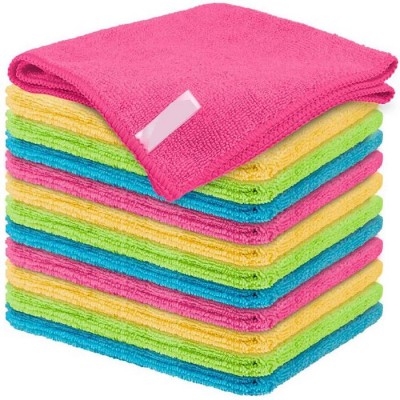 Custom Logo Recycled Household 24 Pcs One Pack Microfiber Towel Car Wash Cleaning For Car Cleaning