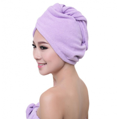 S-96 Fashion high quality cheaper brushed easy use twist ultra soft drying towel dry wrap hair turban towel